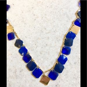 Stunning kate spade blue/gold charm necklace